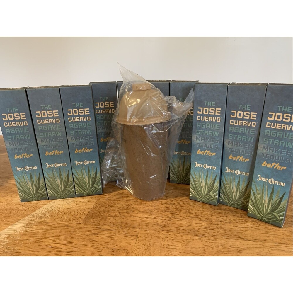 Agave Straws Jose Cuervo 10‎ Packs of 24 each & Shaker Cup New! Bar Kit!